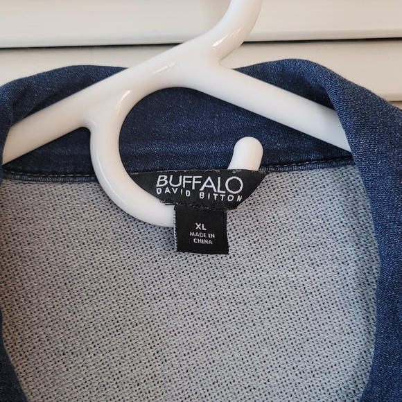 Buffalo David Bitton Stretch Denim Jacket Medium Wash Blue XL - Picture 4 of 7